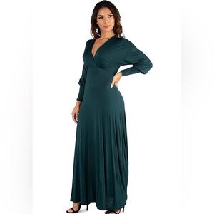 Lyss Loo Deep Green Long Sleeve Dress